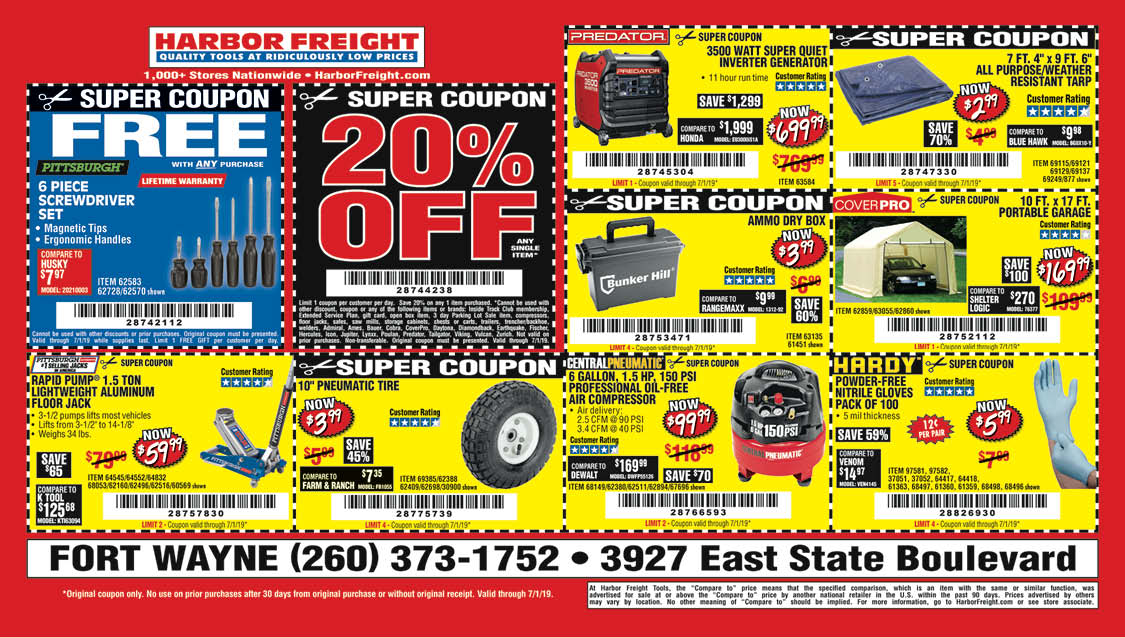 HarborFreight.MM.3.19 Fort Wayne MoneySaver Magazine